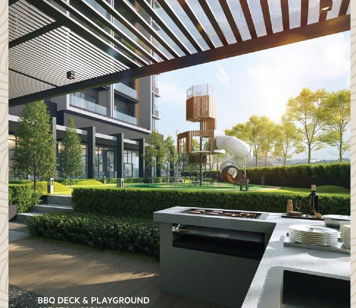 OAKA Residences BBQ deck and playground
