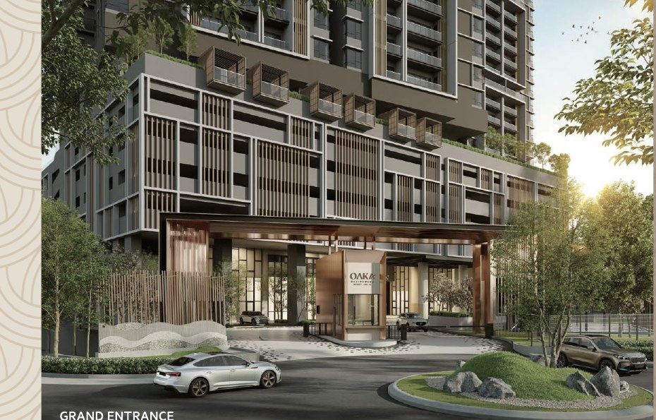 OAKA Residences grand entrance